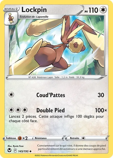 Lockpin, carte Pokémon SIT 145 — extension Tempête Argentée