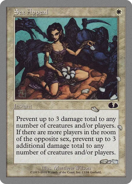 Sex Appeal, carte Magic UGL 13 — extension Unglued