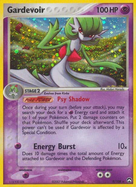 Gardevoir, Pokémon card PK 9 — Power Keepers set