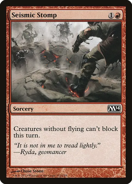 Seismic Stomp, Magic card M14 152 — Magic 2014 set
