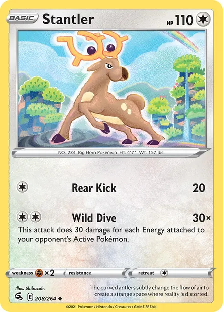 Stantler, Pokémon card FST 208 — Fusion Strike set