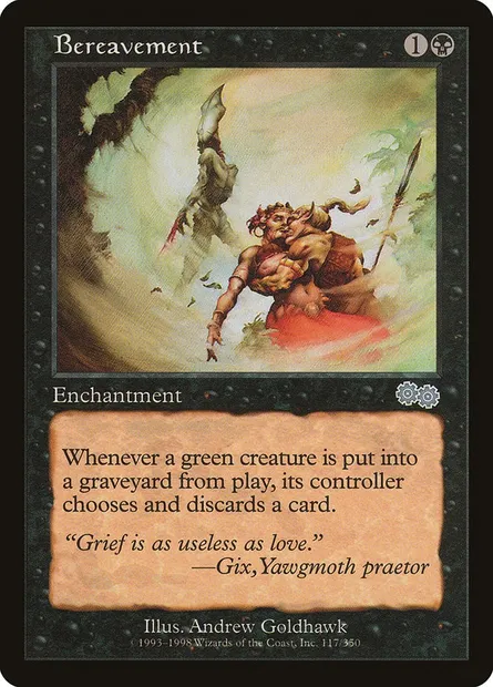 Deuil, carte Magic USG 117 — extension Epopée d'Urza