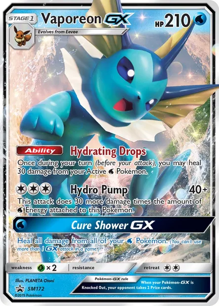 Aquali GX, carte Pokémon SM 172 — extension Promo SM