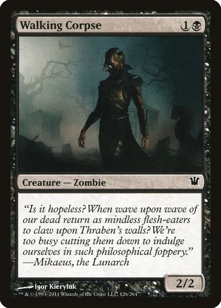 Walking Corpse, Magic card ISD 126 — Innistrad set