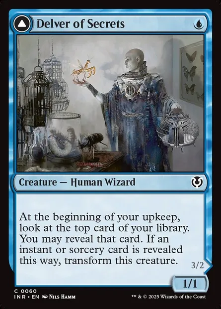 Delver of Secrets // Insectile Aberration, Magic card INR 60 — Innistrad Remastered set