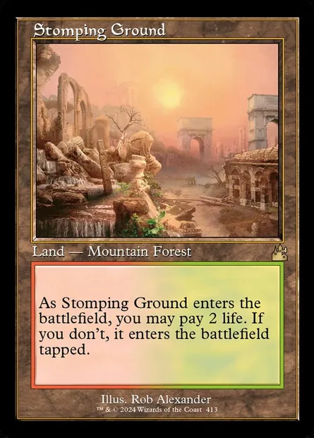 Stomping Ground, Magic card RVR 413 — Ravnica Remastered set