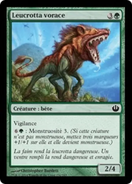 Leucrotta vorace, carte Magic JOU 136 — extension Incursion dans Nyx