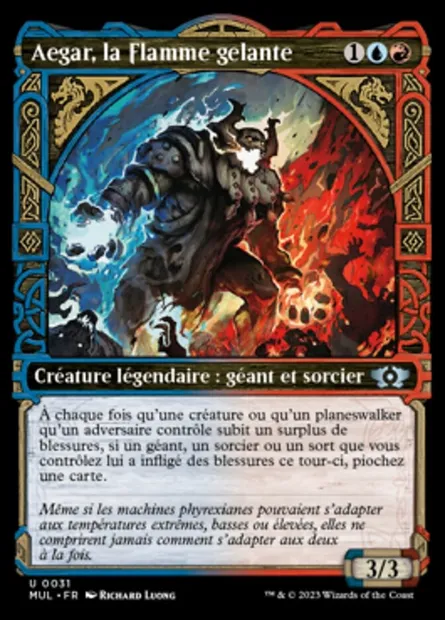 Aegar, la Flamme gelante, carte Magic MUL 31 — extension Multiverse Legends