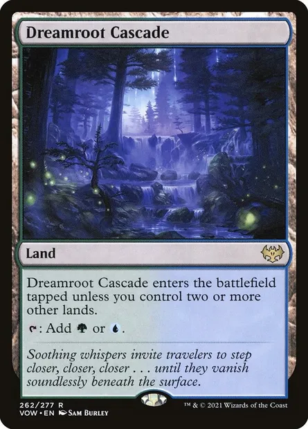 Dreamroot Cascade, Magic card VOW 262 — Innistrad: Crimson Vow set