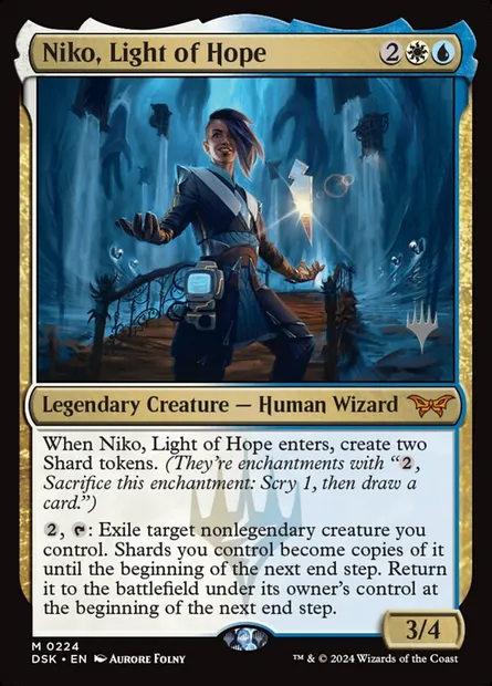 Niko, Light of Hope, Magic card PDSK 224p — Duskmourn: House of Horror Promos set