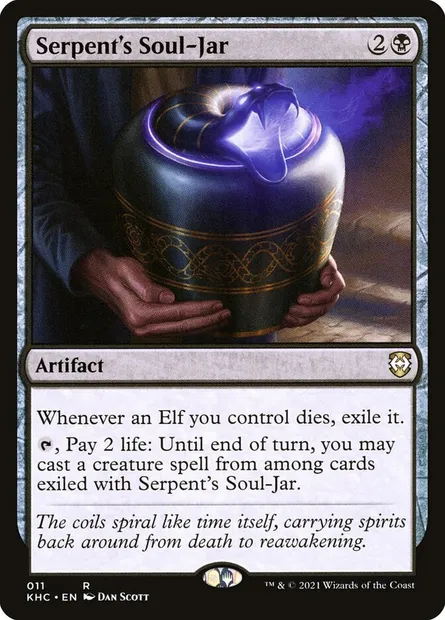 Serpent's Soul-Jar, Magic card KHC 11 — Kaldheim Commander set