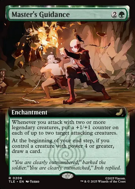 Master's Guidance, Magic card TLE 206 — Avatar: The Last Airbender Eternal set