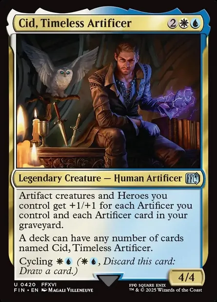 Cid, Timeless Artificer, Magic card FIN 420 — Final Fantasy set