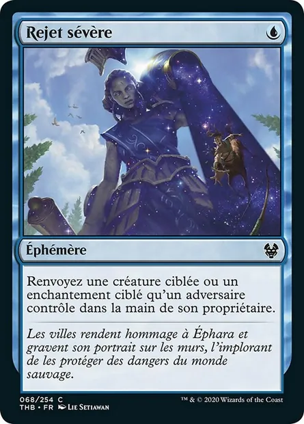 Rejet sévère, carte Magic THB 68 — extension Theros Beyond Death