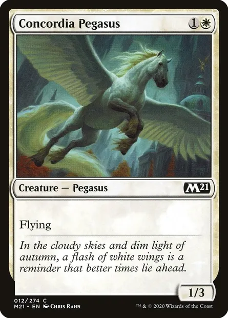 Concordia Pegasus, Magic card M21 12 — Core Set 2021 set