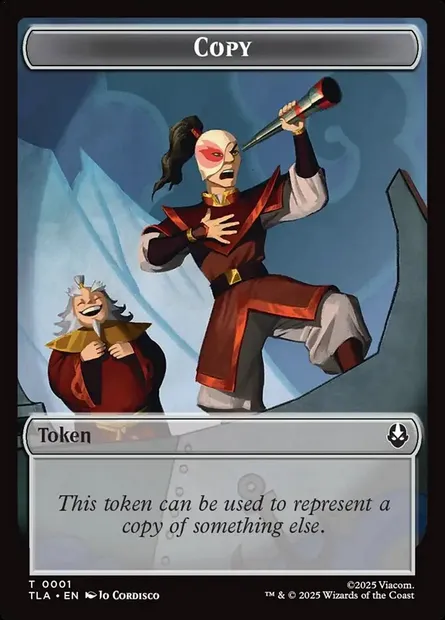 Copy, carte Magic TTLA 1 — extension Avatar: The Last Airbender Tokens