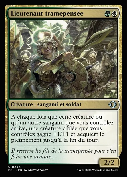 Lieutenant tramepensée, carte Magic ECL 246 — extension Lorwyn Eclipsed