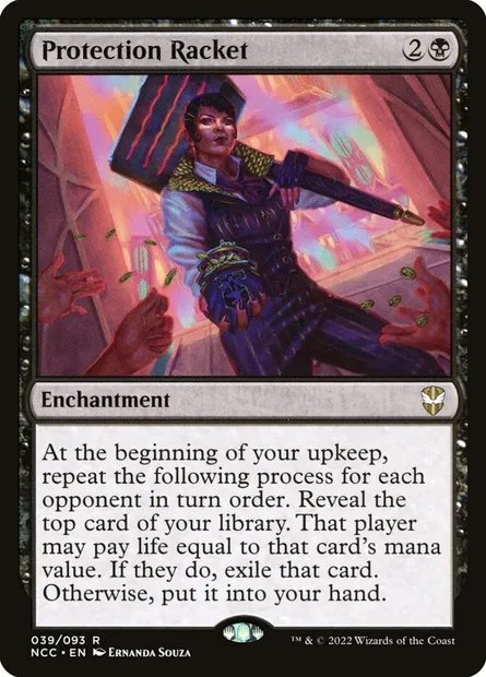 Protection Racket, Magic card NCC 39 — New Capenna Commander set