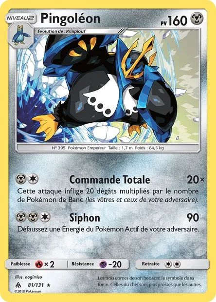 Pingoléon, carte Pokémon FLI 81 — extension Lumière Interdite