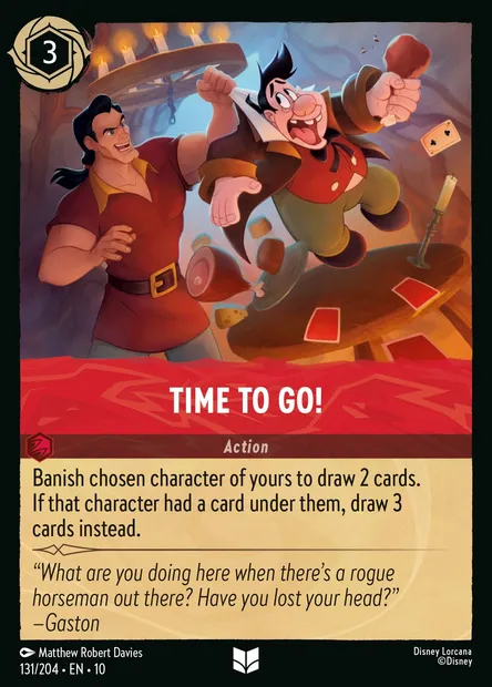 Time to Go!, Disney Lorcana card CH10-131 — Whispers in the Well set
