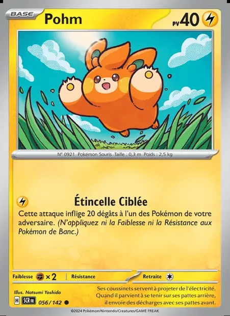 Pohm, carte Pokémon SCR 056 — extension Couronne Stellaire