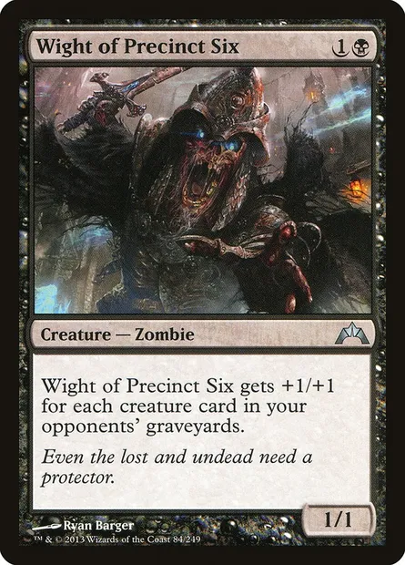 Wight of Precinct Six, Magic card GTC 84 — Gatecrash set