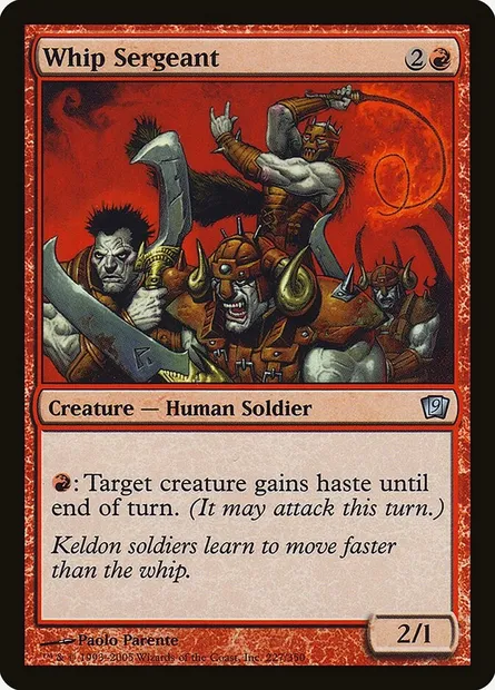 Whip Sergeant, Magic card 9ED 227★ — Ninth Edition set