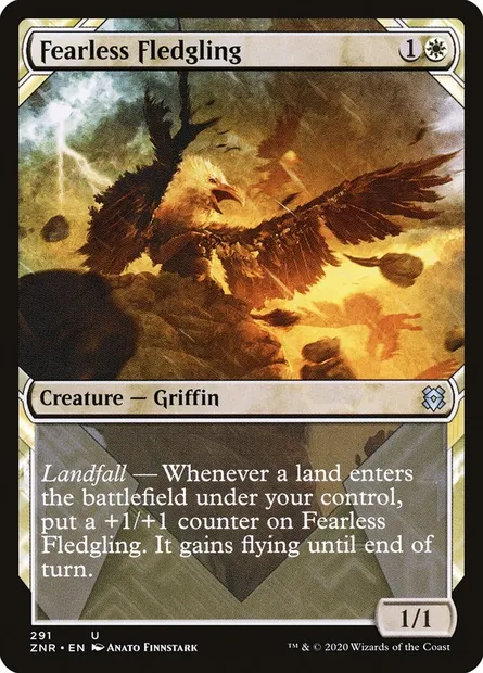 Fearless Fledgling, Magic card ZNR 291 — Zendikar Rising set