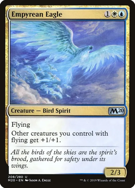 Empyrean Eagle, Magic card M20 208 — Core Set 2020 set