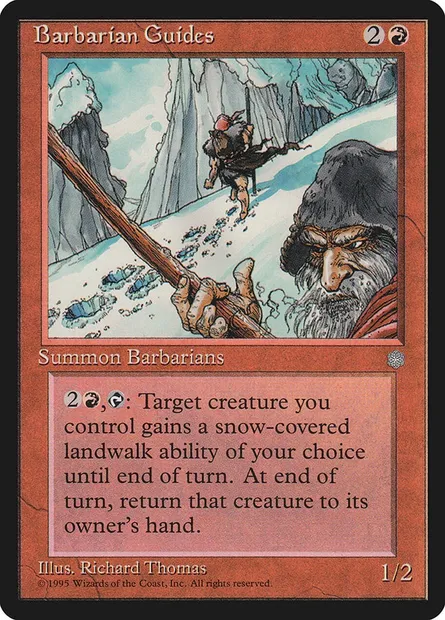 Barbarian Guides, Magic card ICE 174 — Ice Age set