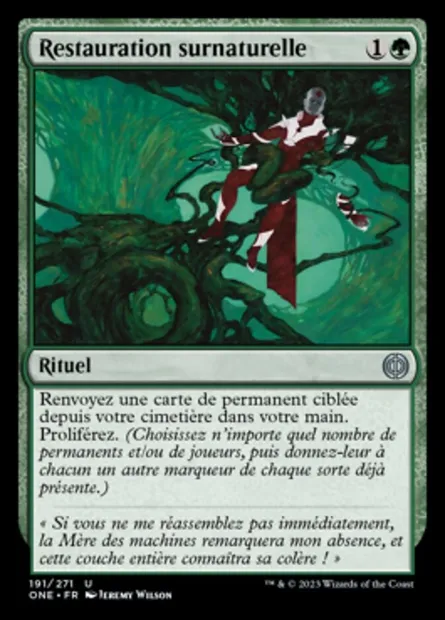 Restauration surnaturelle, carte Magic ONE 191 — extension Tous Phyrexians