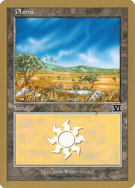 Plains, Magic card WC00 tvdl331 — World Championship Decks 2000 set
