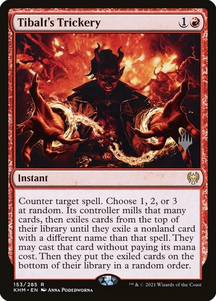 Tibalt's Trickery, Magic card PKHM 153p — Kaldheim Promos set
