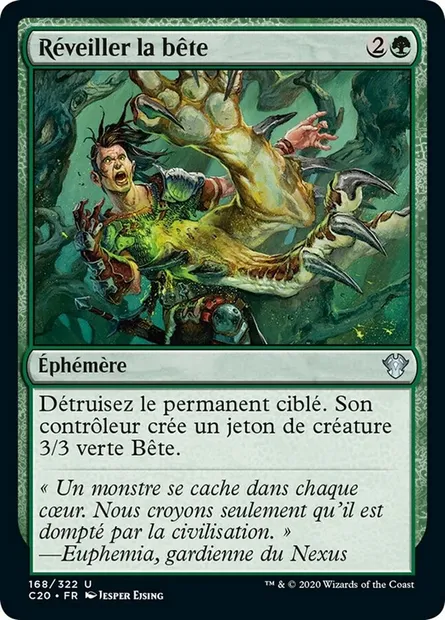 Réveiller la bête, carte Magic C20 168 — extension Commander 2020