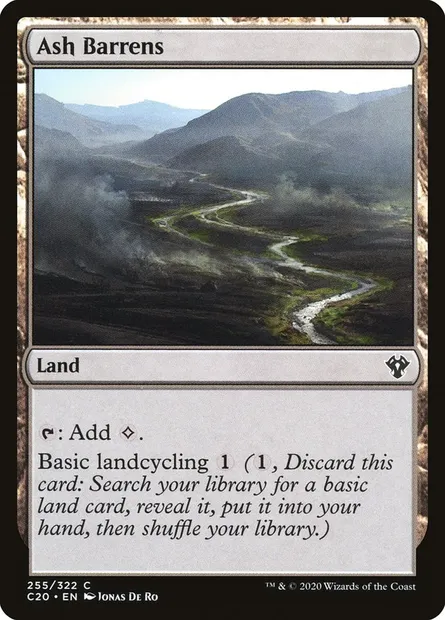 Ash Barrens, Magic card C20 255 — Commander 2020 set