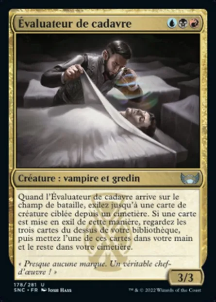 Évaluateur de cadavre, carte Magic SNC 178 — extension Les rues de la Nouvelle-Capenna