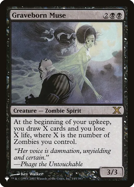 Graveborn Muse, Magic card PLST 10E-145 — The List set