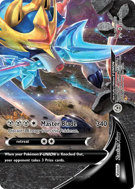 Zacian V-UNION, Pokémon card SWSH 166 — SWSH Black Star Promos set