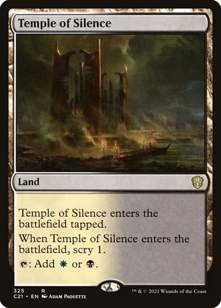 Temple of Silence, Magic card C21 325 — Commander 2021 set