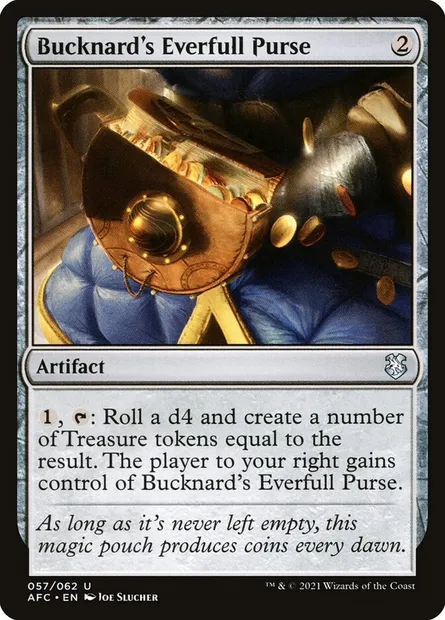 Bucknard's Everfull Purse, Magic card AFC 57 — Forgotten Realms Commander set