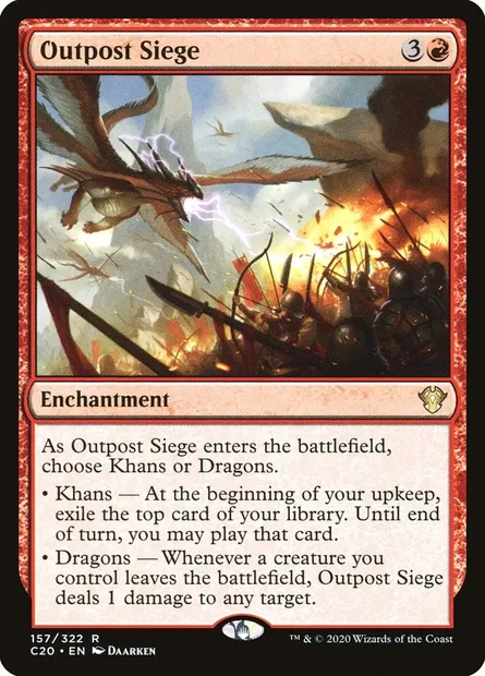 Outpost Siege, Magic card C20 157 — Commander 2020 set