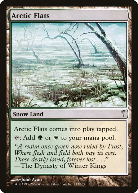 Arctic Flats, Magic card CSP 143 — Coldsnap set