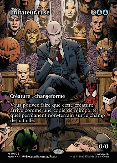 Imitateur rusé, carte Magic MAR 8 — extension Marvel Universe