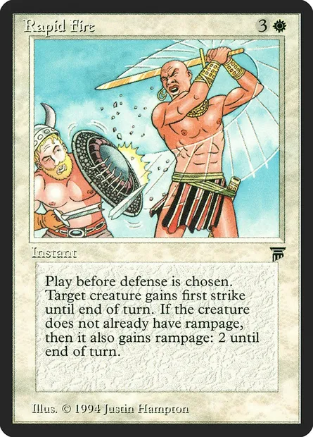 Rapid Fire, Magic card LEG 32 — Legends set