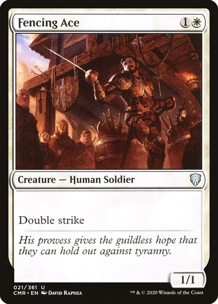 Fencing Ace, Magic card CMR 21 — Commander Legends set