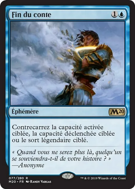 Fin du conte, carte Magic M20 77 — extension Core Set 2020