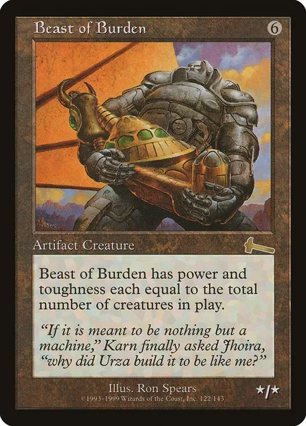 Beast of Burden, Magic card ULG 122 — Urza's Legacy set