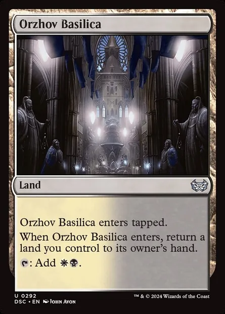 Orzhov Basilica, Magic card DSC 292 — Duskmourn: House of Horror Commander set