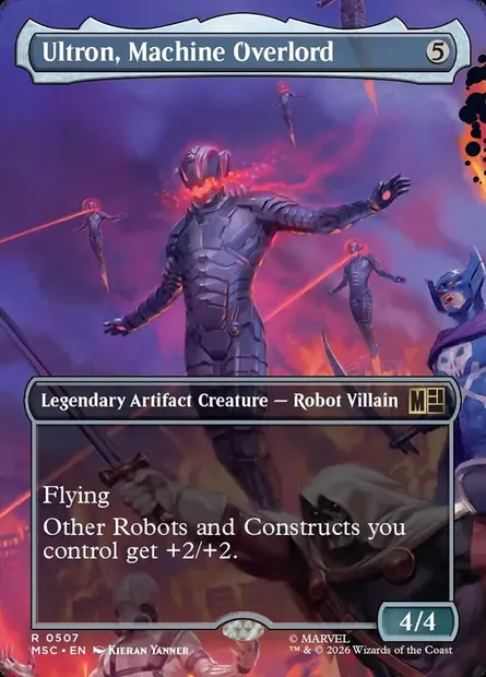 Ultron, Machine Overlord, Magic card MSC 507 — Marvel Super Heroes Commander set