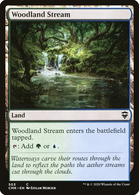 Woodland Stream, Magic card CMR 503 — Commander Legends set
